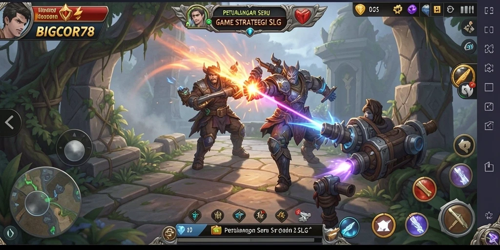 Tampilan gameplay menarik dari BIGCOR78 dalam aksi.