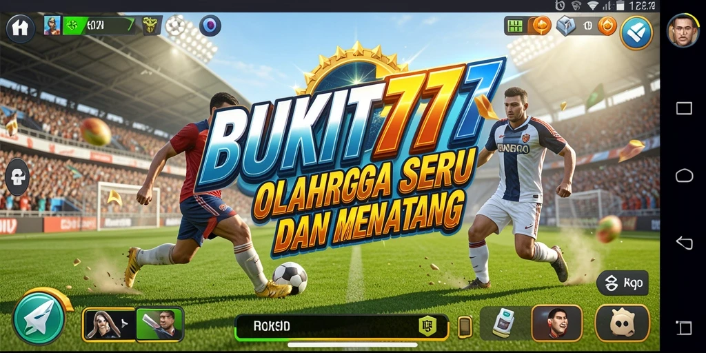 Tangkapan layar utama BUKIT777 yang menunjukkan aksi seru pertandingan olahraga.