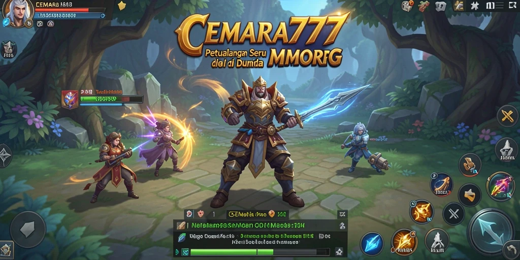 Screenshot gameplay CEMARA777 yang menampilkan pertarungan seru.