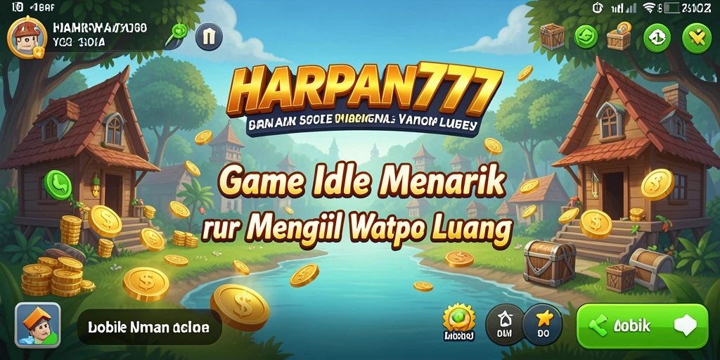Screenshot utama gameplay <strong>HARAPAN777</strong> menampilkan aksi seru dalam bermain Idle.