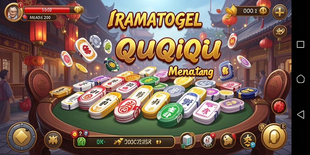 Tampilan gameplay seru dari IRAMATOGEL saat bermain QiuQiu.