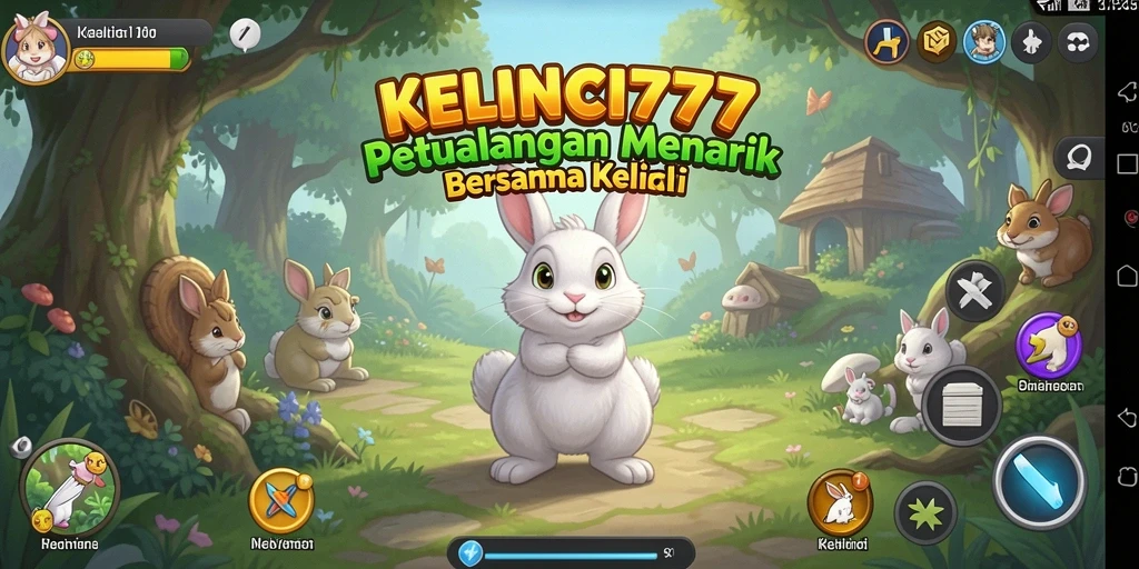 Gameplay seru KELINCI777 dengan kelinci melompat di dunia penuh tantangan.
