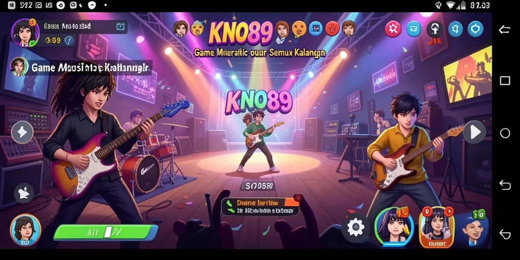 Tampilan gameplay KNO89 dengan efek visual menarik.