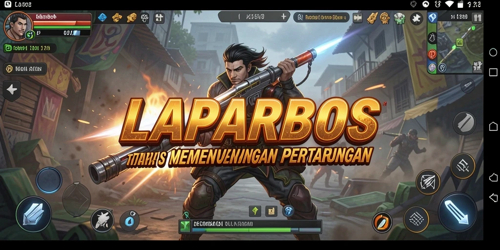 Tampilan gameplay menegangkan di LAPARBOS dengan strategi yang dinamis.
