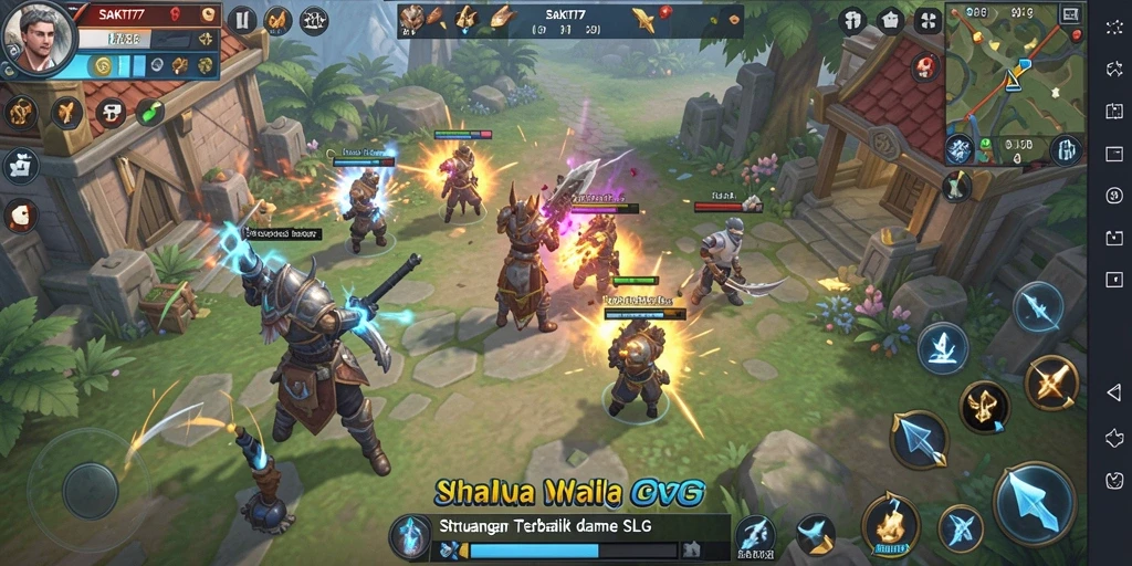 Tampilan gameplay SAKTI77 dengan strategi dan pertempuran yang menarik.