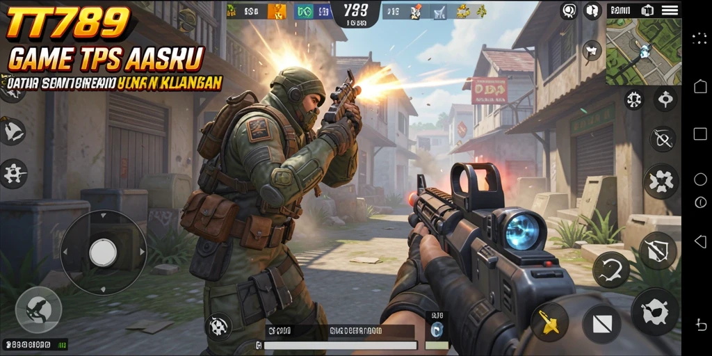 Tampilan gameplay TT789 yang menegangkan dalam aksi TPS.