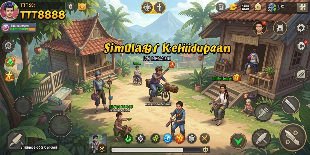 Tampilan gameplay TTT888 yang mendalam dan interaktif.
