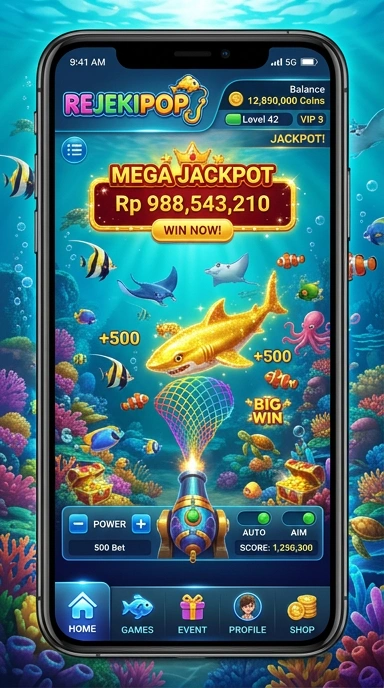 Halaman detail aplikasi di rejekipop dengan informasi lengkap.